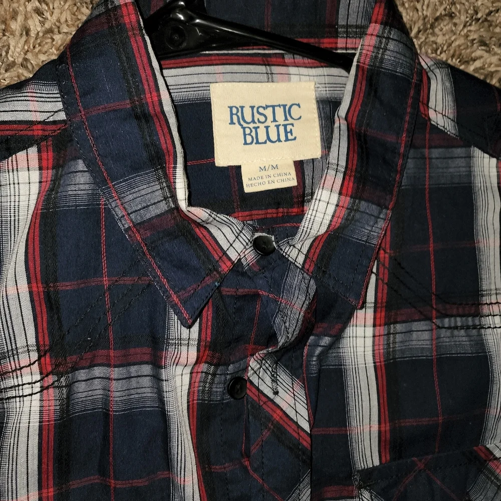 Rustic Blue button down - Picture 2 of 5